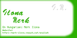 ilona merk business card